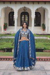 KA 5054 Silk With Embroidered Work Lehenga With Blouse Dupatta Wholesalers In Delhi